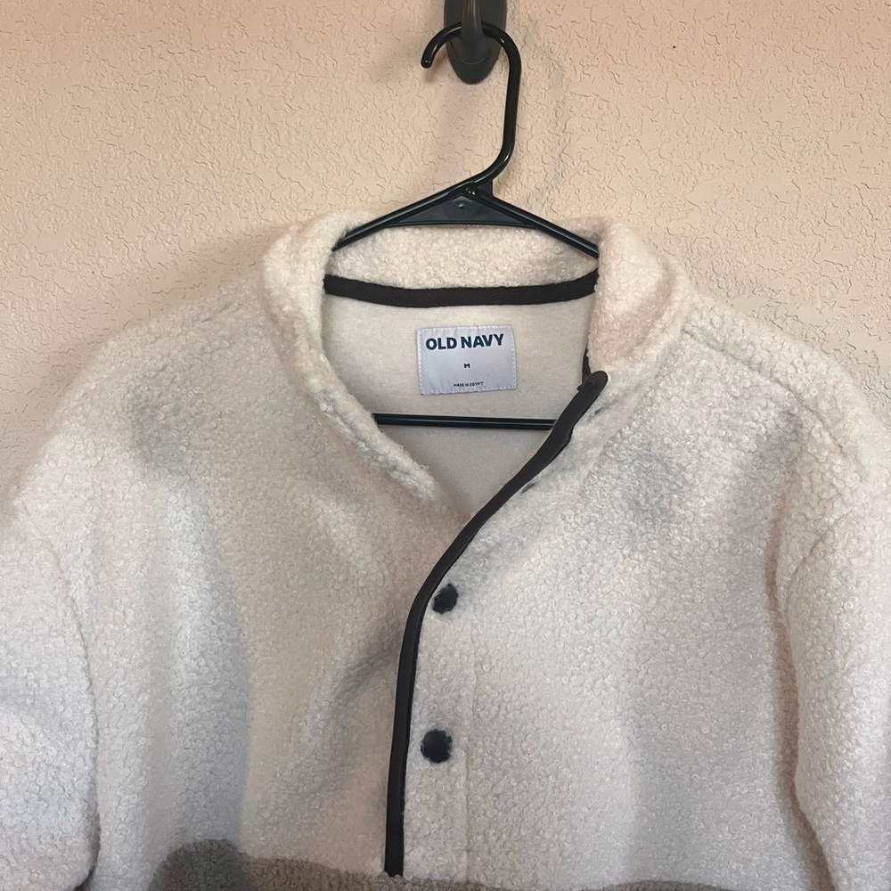 Old Navy Teddy Pullover - Cream and White - Picture 3 of 7